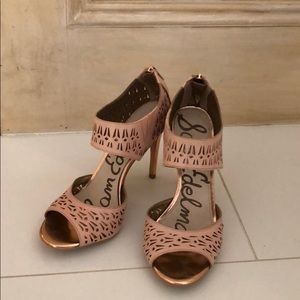 Sam Edelman blush & rose gold heels